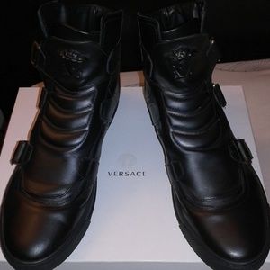 Versace monk strap high top sneaker